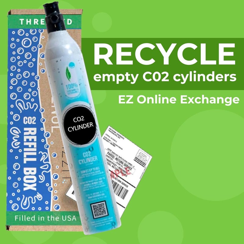 Fizz It FIZZIT 60L Threaded CO2 Cylinder Canister Refill, 1 Pack Compatible with All Threaded 'Screw-In' Soda Makers Including Soda Machines - Image 4